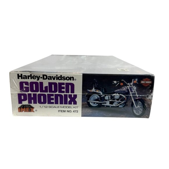 IMEX Harley Davidson Golden Phoenix Chopper 1/12 Motorcycle Model Kit 472 NEW - Picture 3 of 8